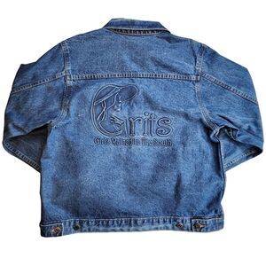 Vintage Tyca GRITS Embossed Denim Jacket  Made in USA, Union Made, Women’s L